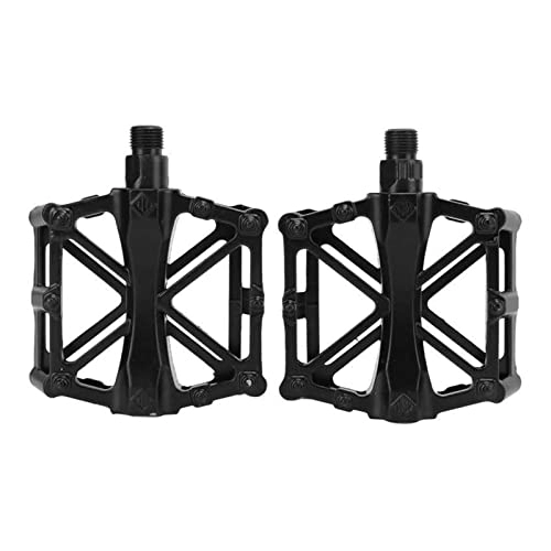 Mountain Bike Pedal : DRILLING Sun MS Pedals Mountain Bike Pedals Aluminum Alloy Compatible With Bicycles Compatible With Mountain Bikes (Color : Svart)