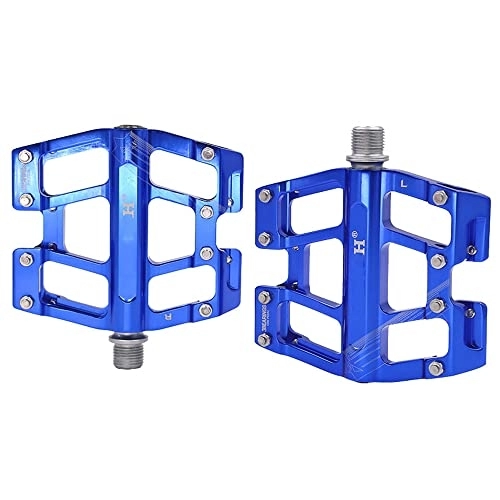 Mountain Bike Pedal : DSFHKUYB Mountain Bike Pedals Aluminum Alloy Bearings Bike Pedals Accessories, Anti-Skid And Stable MTB Pedals Wide Platform Bicycle Pedals, Blue
