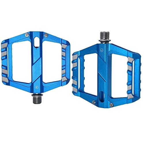 Mountain Bike Pedal : DSFHKUYB Mountain Bike Pedals, Road Bike Pedals Aluminum Alloy Spindle 9 / 16Inch with Sealed Bearing Anti-skid and Stable Mountain Bike Flat Pedals for Mountain Bike BMX and Folding Bike, Blue