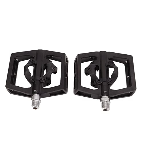 Mountain Bike Pedal : Dual Function Bike Sealed Pedals, Durable Aluminum Alloy Mountain Bike Pedals Large Empty Area for Cycling
