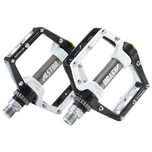 Mountain Bike Pedal : DUNRU Bike Pedal Bike Pedals Sealed Bearing Bicycle Pedals 9 / 16" Aluminum Alloy Road Mountain Bike Cycling Pedals Road Bike Pedals (Color : Black)