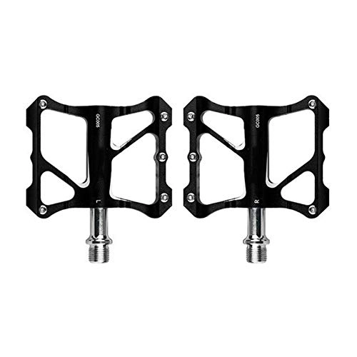Mountain Bike Pedal : DWSLY Bicycle mountain bike pedal Non-slip Alloy Road Bike Pedals Ultralight MTB Bicycle Pedal Bike Accessories Suitable for mountain bikes, folding bikes (Color : Nero)