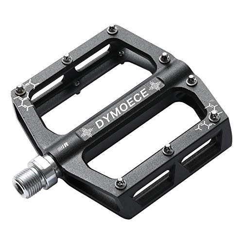 Mountain Bike Pedal : Dymoece Bicycle Pedals Mountain Bike Pedals MTB Platform Pedals with Aluminium Alloy 9 / 16 Non-Slip Durable Wide BMX Bike Pedals