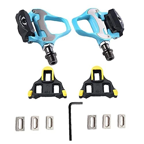Mountain Bike Pedal : Eaarliyam Mountain Bike Pedals, Aluminum Alloy Bicycle Pedals Anti-Skid Self-Locking Cycle Pedal with Case for Road BMX MTB Bike Outdoor accessories