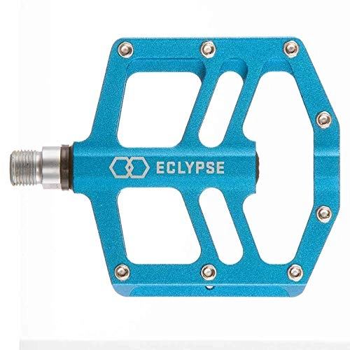 Mountain Bike Pedal : Eclypse RALB Mountain Bike and BMX Platform Pedals Alloy Body Cromolly Spindle 9 / 16'' Pair (Blue)