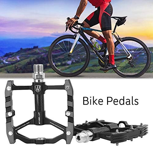 Mountain Bike Pedal : eginvic Mountain Bike Pedal Aluminum Nylon Fiber Non-Slip Platform Bicycle Platform Flat Pedals For Road Mountain BMX MTB Bike 9 / 16 Inch