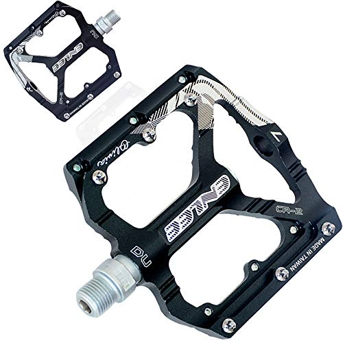 Mountain Bike Pedal : ENLEE Mountain Road Bike Pedal MTB DH Cross-Country 9 / 16" UD Bearing Light weigh Bicycle Pedals (Black)