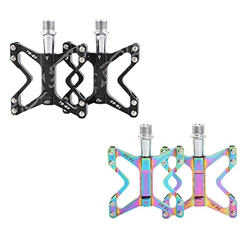 Mountain Bike Pedal : Erenhot Bike Pedals, 2 Pair Butterfly Shaped Bicycle Platform Pedals, Non-Slip Aluminum Pedals Witth Being Waterproof Sealed, Metal Bike Foot Pedal Mountain Bike Pedals