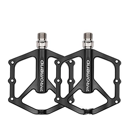 Mountain Bike Pedal : ERJQ Aluminum Alloy Bike Pedals 9 / 16 Inch Spindle Bearing High-Strength Non-Slip Large Flat Platform for Mountain Bike Road Bicycle