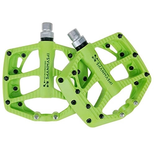 Mountain Bike Pedal : ERREJ Mountain Bike Pedals Pedals Bicycle Pedals Road Bike Pedals Bike Accessories Cycle Accessories Bicycle Accessories Bike Pedal Flat Pedals (Color : Green, Size : Free size)