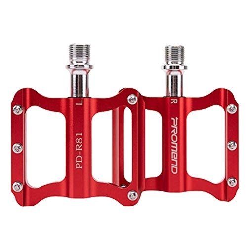 Mountain Bike Pedal : ERREJ Mtb Pedals Pedals Bicycle Pedals Flat Pedals Bike Accessories Cycling Accessories Bmx Pedals Mountain Bike Accessories Road Bike Pedals (Color : Red, Size : Free size)
