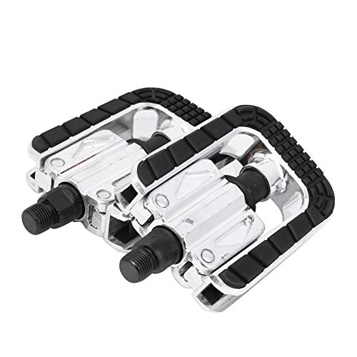 Mountain Bike Pedal : Eulbevoli Bike Pedal, Left Right Division Sign Night Reflective Plate Bike Folding Pedal Sealing Ball Bearing Design for Outdoor for Cycling