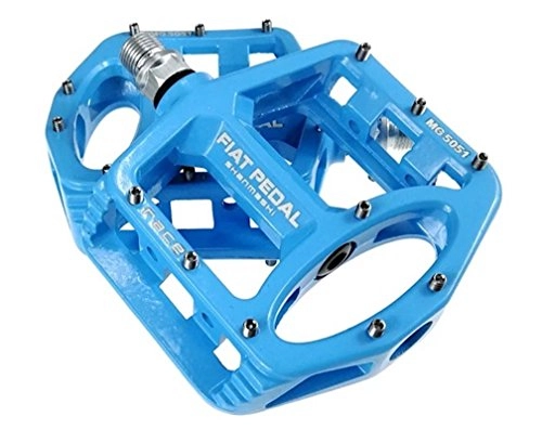 Mountain Bike Pedal : Eveter 5051, Magnesium Ultra-Light MTB Racing Bike Sealed Bearing Bike Pedals, Blue