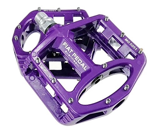 Mountain Bike Pedal : Eveter Ultra-Light Magnesium Sealed Bearing MTB Bike Pedals 5051, purple