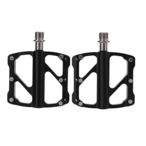 Mountain Bike Pedal : EVTSCAN 1Pair Bike Flat Platform Pedals - Mountain Road Bicycle Aluminum Ultra Light with 3 Bearings for Replacement