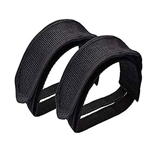 Mountain Bike Pedal : Ezlife Bike Pedal Straps Pedal Toe Clips Straps Tape 1 Pair，Mountain Bike Foot Straps, Bicycle Foot Covers for Fixed Gear, BMX, Road Bike, Mountain Bike