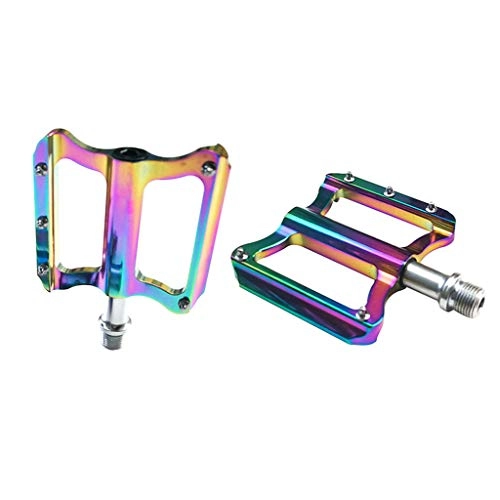 Mountain Bike Pedal : F Fityle Bike Pedals 9 / 16 Sealed Bearing Sturdy Structure Ultralight Weight Mountain Bike Pedals Alloy Bicycle Pedals - Multicolor