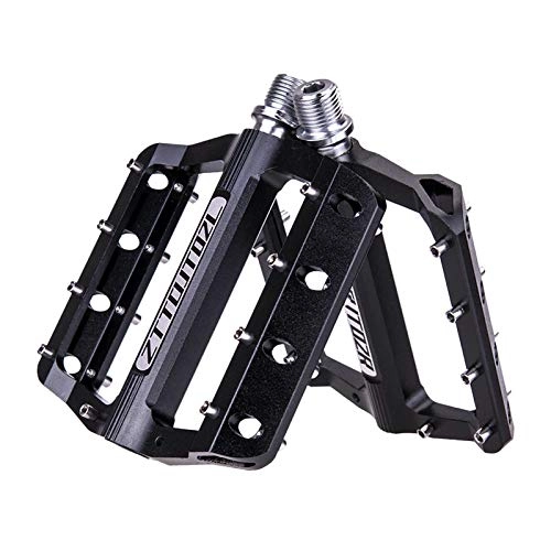 Mountain Bike Pedal : F Fityle Mountain Bike Pedals MTB Pedals Bicycle Flat Pedals 9 / 16" Sealed Bearing Lightweight Platform for Road Mountain BMX MTB Bike, High Performance - Black