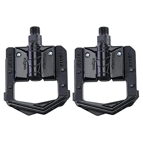 Mountain Bike Pedal : F265 Folding Bicycle Pedals MTB Mountain Bike Padel Aluminum Folded Pedal Bicycle Parts Bicycle Pedal (Color : F265 Black)