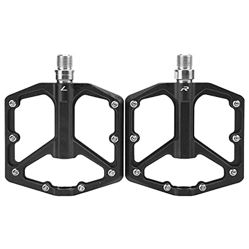 Mountain Bike Pedal : Faceuer Bicycle Platform Flat Pedals, Mountain Bike Pedals DU Bearing System for Road Bikes for Outdoor for Mountain Bikes(black)