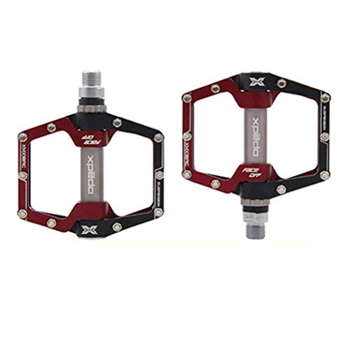 Mountain Bike Pedal : FCSW Bike Pedals, Mountain Bike Bicycle Shock Absorber Pedal Aluminum Alloy Body Sealed Bearings Bicycle Peddles (color : 3)
