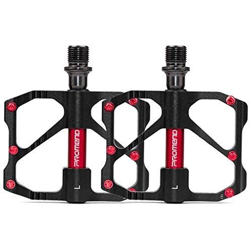 Mountain Bike Pedal : FCSW Pedals, Bicycle Pedal Bearing Universal Pair Of Non-slip Aluminum Alloy Pedal Bicycle Accessories Mountain Bike Pedal (color : BLACK-Highway)