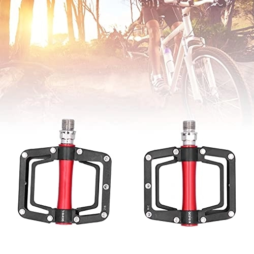 Mountain Bike Pedal : FECAMOS Mountain Bike Pedals, Aluminum Alloy Forged Body Bicycle Pedals Sealed Bearing Bicycle Pedal for Mountain Bike