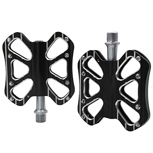 Mountain Bike Pedal : FEENGG Mountain Bike Pedals - Flatform MTB Pedals - Aluminium Cycling Sealed Bearing Pedals for BMX MTB 9 / 16", Black