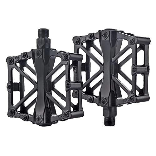 Mountain Bike Pedal : feizheng Bike Pedals 9 / 16 for Mountain Bike, Non-Slip Bike Pedal for MTB Adult, Lightweight Aluminum Alloy Bicycle Pedals for Road Bike Kids