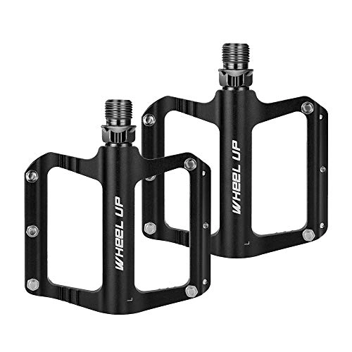Mountain Bike Pedal : Fesjoy Bicycle Pedals, 2 pcs Mountain Bike Bicycle Pedals Nylon Fiber Aluminum Alloy Bearing Dead Fly Pedal Foot Pedal Accessories, Mountain Bike Bicycle Pedals
