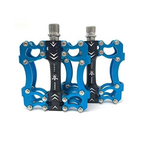 Mountain Bike Pedal : FETESNICE Mountain Bike Pedals, Ultra Strong Colorful CNC Machined 9 / 16" MTB Pedals Cycling Sealed 3 Bearing Alloy Flat Pedals(A-04)