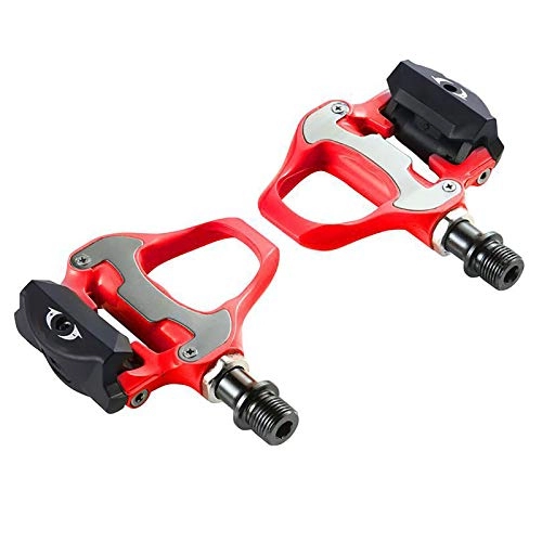 Mountain Bike Pedal : FGKLU MTB Road Mountain Bike Sealed Clipless Pedals R550, Cycling Aluminum Alloy Flat Pedal, Cr-Mo Axis, 3 Bearing Sealed, Red