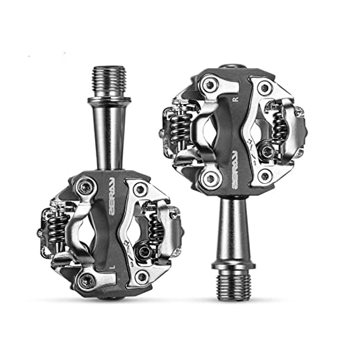 Mountain Bike Pedal : FIRIS Mountain Bike Self-locking Pedals Cycling Clipless Pedals Aluminum Alloy SPD CR-MO Pedals Mtb Pedals Bike Pedals Foot Pedals Footrest