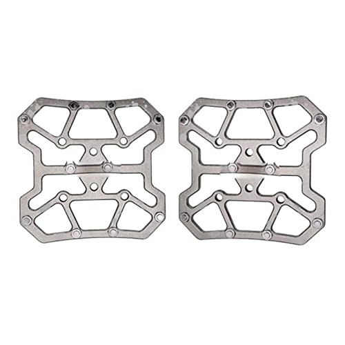 Mountain Bike Pedal : FIVENUM 1 Pair Aluminum Alloy Bicycle Clipless Pedal Platform Adapters For Bike Pedals MTB Mountain Road Bike Accessories (Color : Silver)