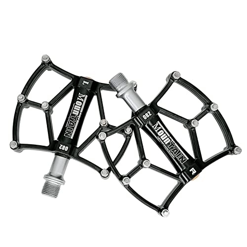 Mountain Bike Pedal : FiveShops Mountain Bike Pedals 9 / 16 MTB Bicycle Platform Pedals Flat Lightweight Non Slip Aluminum Alloy Lightweight MTB Pedals Sealed Bearing Flat Road Pedals