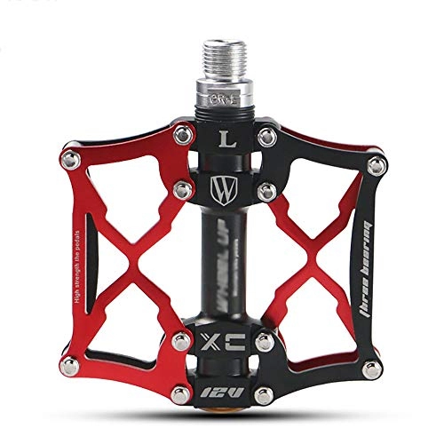 Mountain Bike Pedal : FLBTY Bicycle Pedals, Bearing Mountain Bike Pedals, Non-slip Pedal Riding Equipment Accessories, Aluminum Alloy Body, More Durable and Lighter