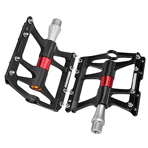 Mountain Bike Pedal : FOLOSAFENAR wear-resistant Lightweight Bicycle Replacement Parts exquisite workmanship Aluminum Alloy Mountain Road Bike Pedals for trail riding(black)
