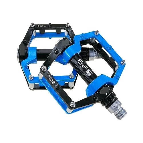 Mountain Bike Pedal : footboard Bike Pedals MTB BMX Sealed Bearing Bicycle CNC Magnesium Alloy Road Mountain SPD Cleats Ultralight Bicycle Pedal Parts Perfect for replacing your old parts. (Color : Blue)