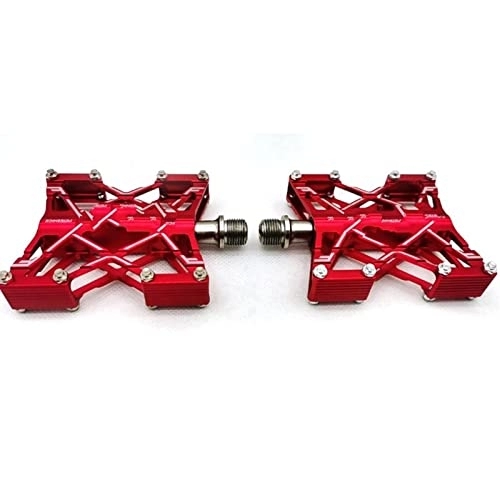 Mountain Bike Pedal : For Mountain Bicycle Pedals Mtb Bmx Road Bike3 Bearings Bearing Pedal Downhill Anti-skid Ultralight Aluminum Cycling Pedal (Color : Violet)