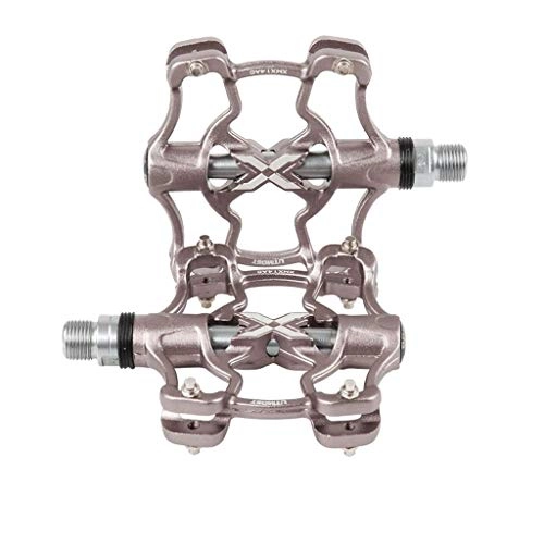 Mountain Bike Pedal : FQCD Bike Pedal Aluminum Alloy Mountain Bike Pedals Sealed Bearings Bicycle Pedals (Color : C)