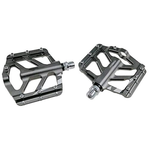Mountain Bike Pedal : FQCD Bike Pedals MTB Cycling Platform Pedals Sealed Bearing Mountain Bike Pedals (Color : Gray)