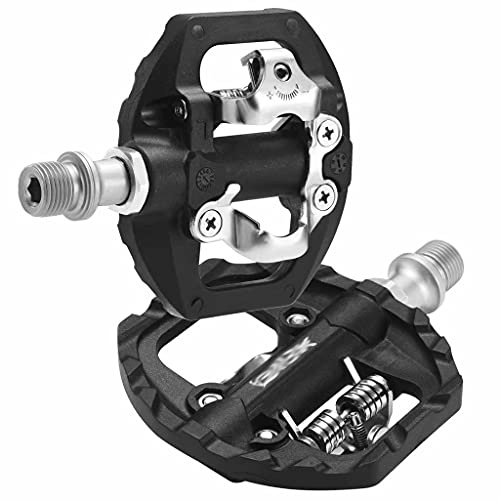 Mountain Bike Pedal : FSJD Bike Pedals Sealed Bearing, Non-Slip Lightweight for Mountain Road city Folding Bicycle Pedals, Black, 8.2cm×10.7cm