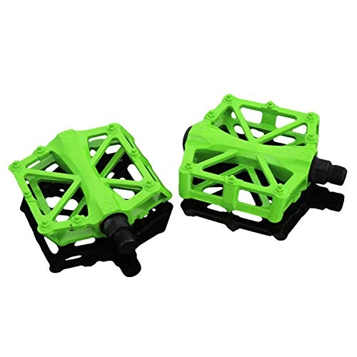 Mountain Bike Pedal : Full Aluminum Antiskid Mountain Bicycle Pedals Road BMX Fixie Bikesflat Bike Pedals 9 / 21" Ultra-Light Alloy Cycling Treadle Platform Universal Accessories New