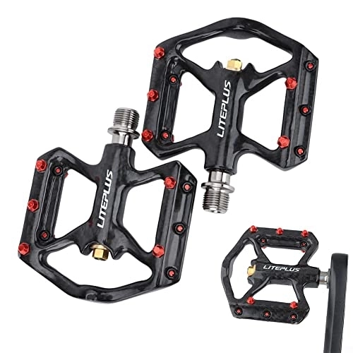 Mountain Bike Pedal : Full Carbon Fiber Pedal Road Bicycle Pedal Bearing Bicycle Pedal Ultralight