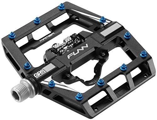 Mountain Bike Pedal : Funn Funn Mamba MTB Clipless Pedals, Single Sided Clip Mountain Bike Pedals, Compatible with SPD Cleats, 9 / 16-Inch CrMo Axle Bicycle Pedals for MTB / BMX / Gravel Cycling (Black)