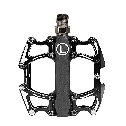 Mountain Bike Pedal : FUOBECIE Bike Bicycle Pedals, Bicycle Cycling Bike Pedals, Non-Slip Durable Ultralight Mountain Bike Flat Pedals, Aluminum Alloy Bearings Mountain Bike Pedal, Bicycle Accessories