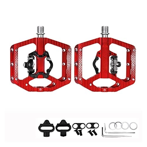 Mountain Bike Pedal : FURLOU Pedals Bicycle Pedals Anti-Skid Mountain Bike Pedals Aluminum Alloy Platform Suitable for Riding Accessories Pedals