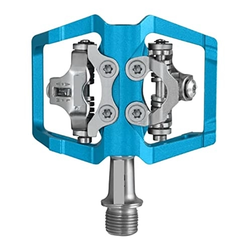 Mountain Bike Pedal : FURONG Ye pf Compatible With MTB Cycling Mountain Bike Pedals Ultralight 6061 CNC Aluminum Bearing Bicycle Pedal Ye pf (Color : Sky blue)
