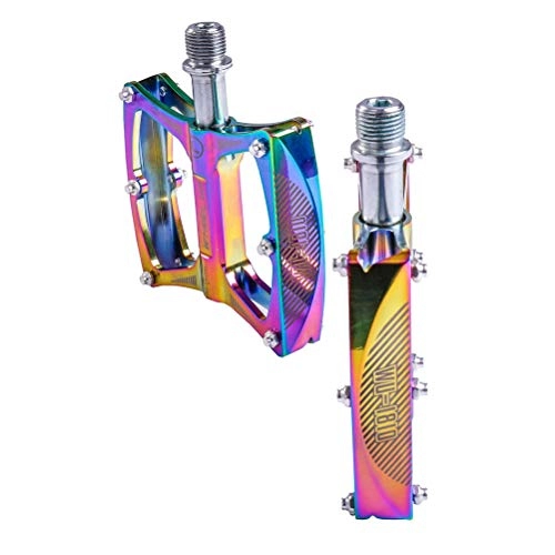 Mountain Bike Pedal : FuYouTa Bike Pedal Set Bicycle Pedals Bike Pedals 9 / 16 1 Pair Aluminium Alloy Road Bike Pedals 9 / 16 Sealed Bearing Mountain Bicycle Pedals Colorful Platform Cycling Pedal