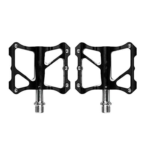 Mountain Bike Pedal : FXDCY Bicycle Pedal Bearing Mountain Bike Pedal Bicycle Accessories (Color : BLACK)